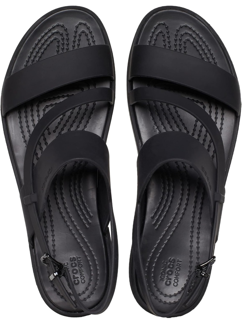Crocs Women’s Tulum Strappy Sandals Flat Sandal - Picture 4 of 12